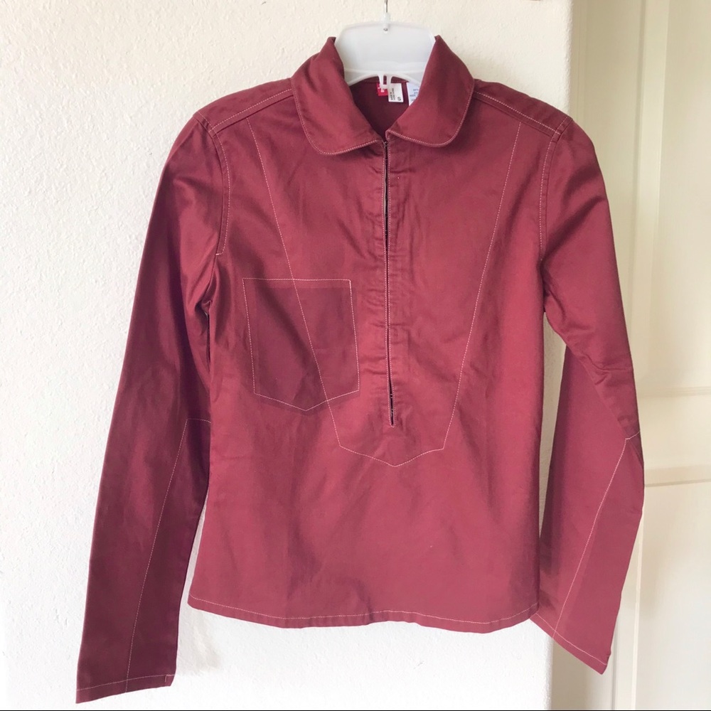 RARE Levi’s Rusty Brown Western Latch Up Shirt Women’s Size Small